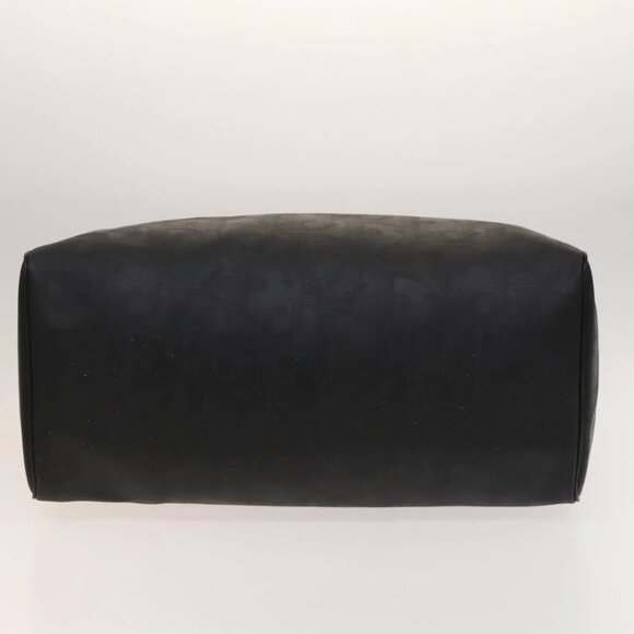 Christian Dior Trotter Canvas Boston Bag Black Gold Auth SW984 - Picture 7 of 16